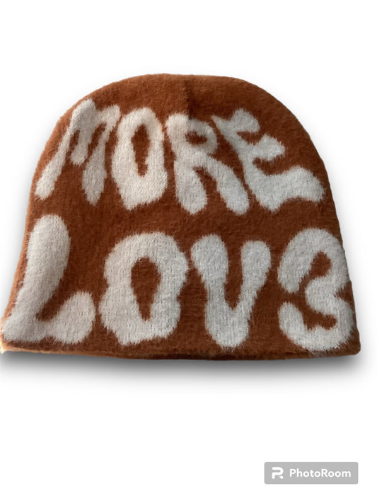 Mohair tan & white with reversible tan and cream Morelov3 beanie